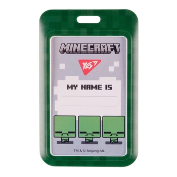Бейдж вертикальный YES Minecraft 940322 11х7 см 4918597
