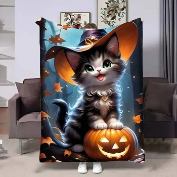 Плед 3D Halloween Cat 4200_B 17603 135х160 см 4950447