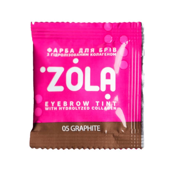 Краска Zola Eyebrow Tint – 05 Graphite (Графит) в саше 5 мл для бровей