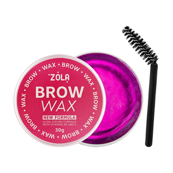 Віск для брів 30 г Zola Brow Wax для фіксації форми, з ефектом ламінування