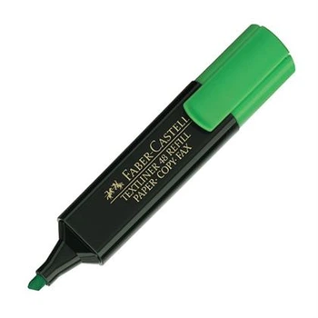 Маркер текстовий Faber-Castell 154863 зелений (10) /154863/