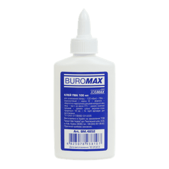 Клей ПВА 100мл суперковп. BUROMAX JOBMAX 4852 (104) /BM.4852/