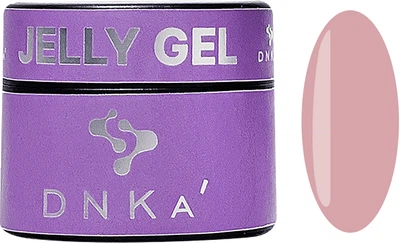 Желейный гель для наращивания ногтей DNKa Jelly Gel 0006 Idol для маникюра и педикюра, нюд 15 мл