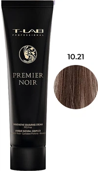 Крем-краска для волос T-LAB Professional Premier Noir, оттенок 10.21 ультра светлый перламутрово-пепельный блонд, 100 мл