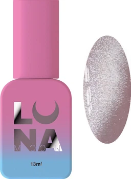 База камуфлирующая с эффектом кошачьего глаза Luna Cat Eye Base 01 для маникюра и педикюра, бежевый, 13 мл
