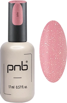 Гель для ногтей BIAB 4 в 1 PNB Jolie для маниюра и педикюра, розовый с блестками, 17 мл