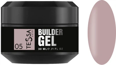 Гель моделирующий для наращивания ногтей Tessa Builder Gel № 05 для маникюра и педикюра, нюд, 30 мл