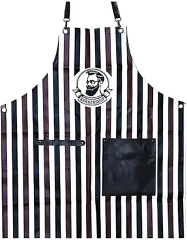 Фартук Barber в полоску кожзам с карманами Yre