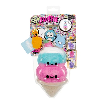 М’яка іграшка-антистрес Fluffie Stuffiez поліестер 12х30 см Морозиво (699530)