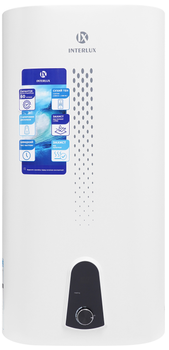 Водонагрівач Interlux ILDH 50 DY 2х1000 Вт, 50 л, Сухий ТЕН, білий 259227