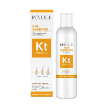 Шампунь REVUELE KERATIN+ для ламкого, тьмяного, тонкого волосся, 200 мл