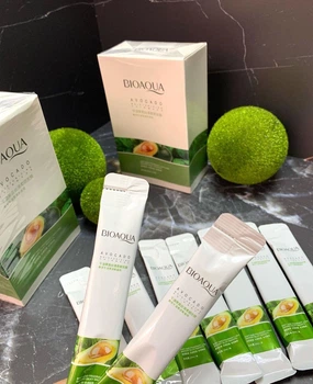 Маска для волос увлажняющая укрепляющая с экстрактом авокадо Bioaqua Avocado hair mask 10 мл