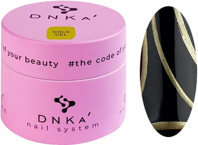 Гель-краска для ногтей DNKa Gold Gel 5 мл для маникюра и маникюра