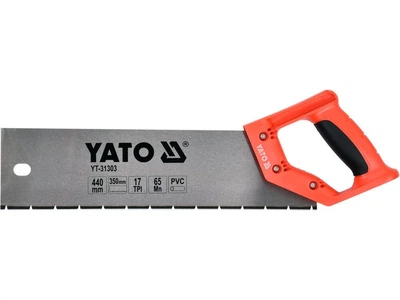 Ножовка по пластику и ПВХ, 440/350 мм, 17 TPI YATO (YT-31303)