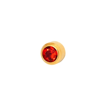 Сережки для вух золото гранат R 201 Y Studex, 3 мм