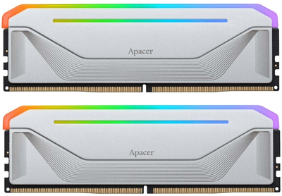 Оперативная память Apacer DDR5-6000 32768 MB PC5-48000 (Kit of 2x16384) NOX RGB Silver (AH5U32G60C622NWAA-2)