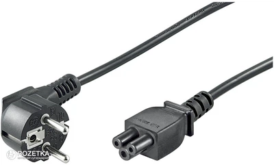 Кабель живлення Atcom 0,75мм CEE 7/7 IEC C5 1.8m (10119)