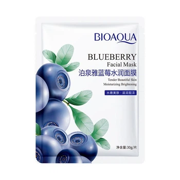 Тканевая маска для лица с экстрактом черники Bioaqua BLUBBERRY Facial Mask 30г