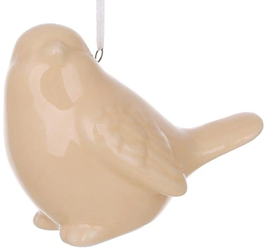 Декоративные фигурки-подвески 6шт Birds 9cm peach