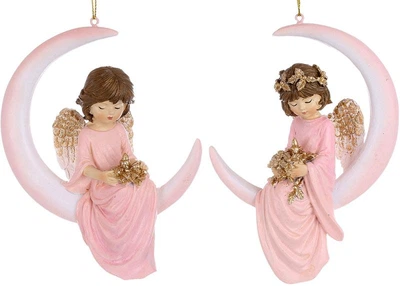 Декоративные фигурки-подвески 2шт Angels on the Moon 15 cm
