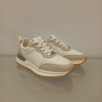Кроссовки на модной платформе ALLSY T2001-2 38 молочные