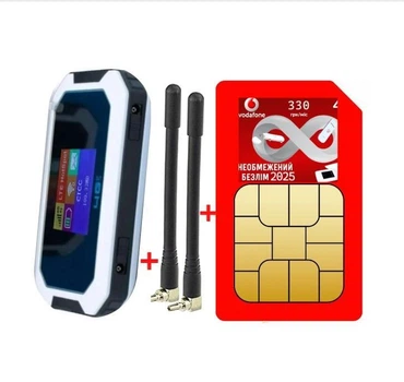 Мобильный 4G модем/роутер USB WI-FI 3G/4G LTE Olax MT80 с аккумулятором 3000 мАч и активным монитором + 2 антенны 4G(LTE) по 4 dbi + Подарок - 1 месяц бесплатного безлимитного интернета Vodafone