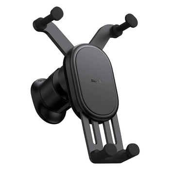 Автомобильный держатель для телефона Baseus Stable Gravitational Car Mount для крепления в воздуховоде (SUWX020001) Black