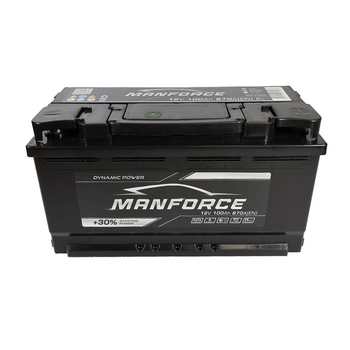 Автомобільний акумулятор MANFORСE 100Ah 870A R+ MF100870(0)L5
