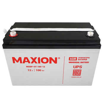 Акумулятор промисловий MAXION MXBP-OT 100-12 (12V, 100Ah, +/-)