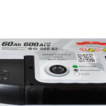 Автомобільний акумулятор SZNAJDER Silver 60Ah 600A R+ 560 83