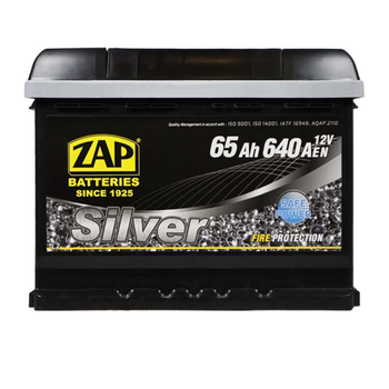 Автомобільний акумулятор ZAP Silver 65Ah 640A L L2+ 565 85z