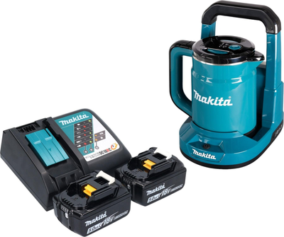 Чайник аккумуляторный Makita DKT360 BEO1 (0.8 л, LXT, комплект)