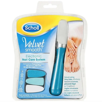 Пилка Scholl Velvet электрическая для маникюра, с 3 насадками (AM-337)