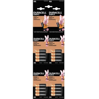 Щелочные батарейки Duracell Simply AA 1.5V LR6 16 шт 57258