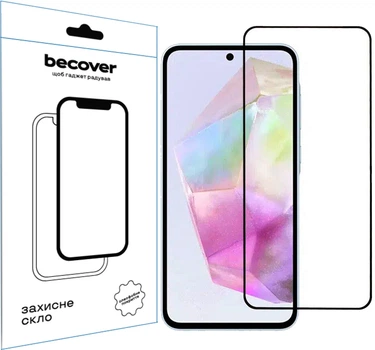 Защитное стекло для смартфона Samsung Galaxy A36 SM-A366 BeCover Black (BC_712886)