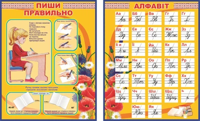 Набір стендів для початкових класів 600мм×750 мм×2шт (Арт1665)