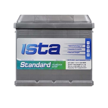 Аккумулятор ISTA Standard 50Аh 420А R+