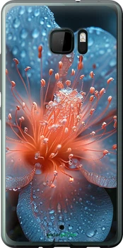 Чехол на HTC U Ultra Роса на цветке "6039u-833-70447"