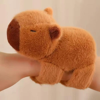 Дитяча м'яка іграшка - браслет капібара Capybara плюшева прикраса на руку для дітей, 20х14х10 см, коричневий "P" (99307558)