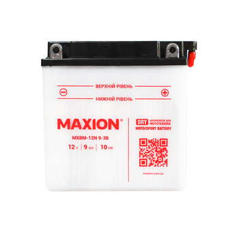 Мото аккумулятор MAXION MXBM-12N9-3B 12V 9Ah 100A R+ MXBM-12N9-3B