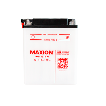 Мото аккумулятор MAXION MXBM-YB14L-A1 12V 14Ah 185A R+ MXBM-YB14L-A1