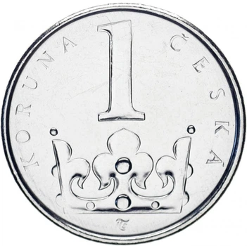 Монета Чехия 1 крона 2013 UNC