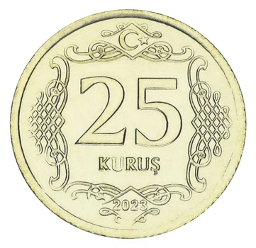 Монета Турция 25 куруш 2023 UNC