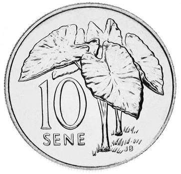Монета Самоа 10 сене 2002 AU-UNC