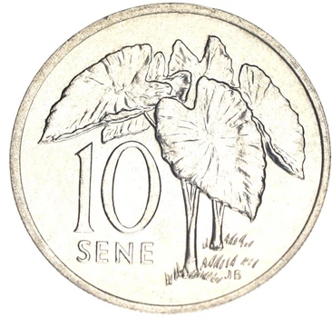 Монета Самоа 10 сене 1974 AU-UNC