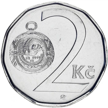 Монета Чехия 2 кроны 2013 UNC