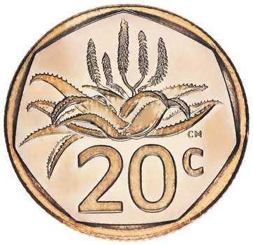 Монета ПАР 20 центів 2023 UNC