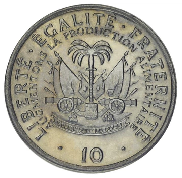 Монета Гаити 10 сентим 1975 AU-UNC