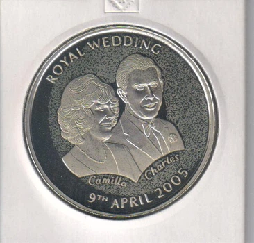 Монета Острів Святої Єлени 50 пенсів 2005 UNC