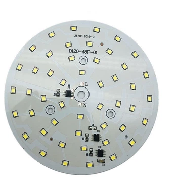 Светодиодный LED-модуль 18Вт, 120 мм AC220В плата для ремонта ламп 18Вт, теплый белый